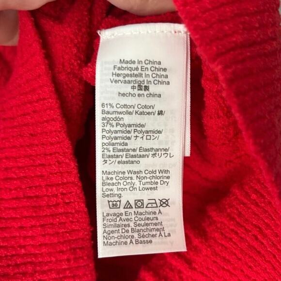 NWT J.Crew Red Tie-Back Halter Knit Sweater Tank Top XS Bouclé - Picture 7 of 7